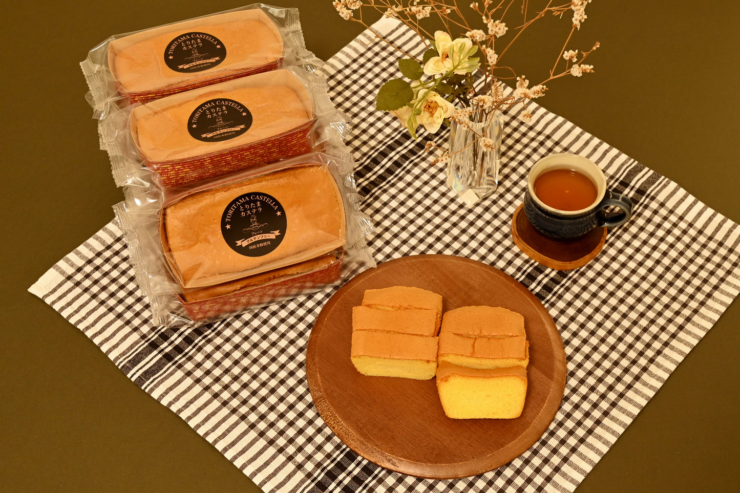 とりたまカステラ(米粉カステラ / グルテンフリー / 無添加 / バター・マーガリン・ショートニング不使用)